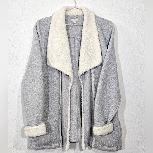 L.L. Bean Sweaters - L.L. Bean Cream Sherpa Jacket